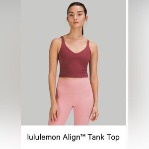 lululemon athletica Align Tank Top in mulled wine